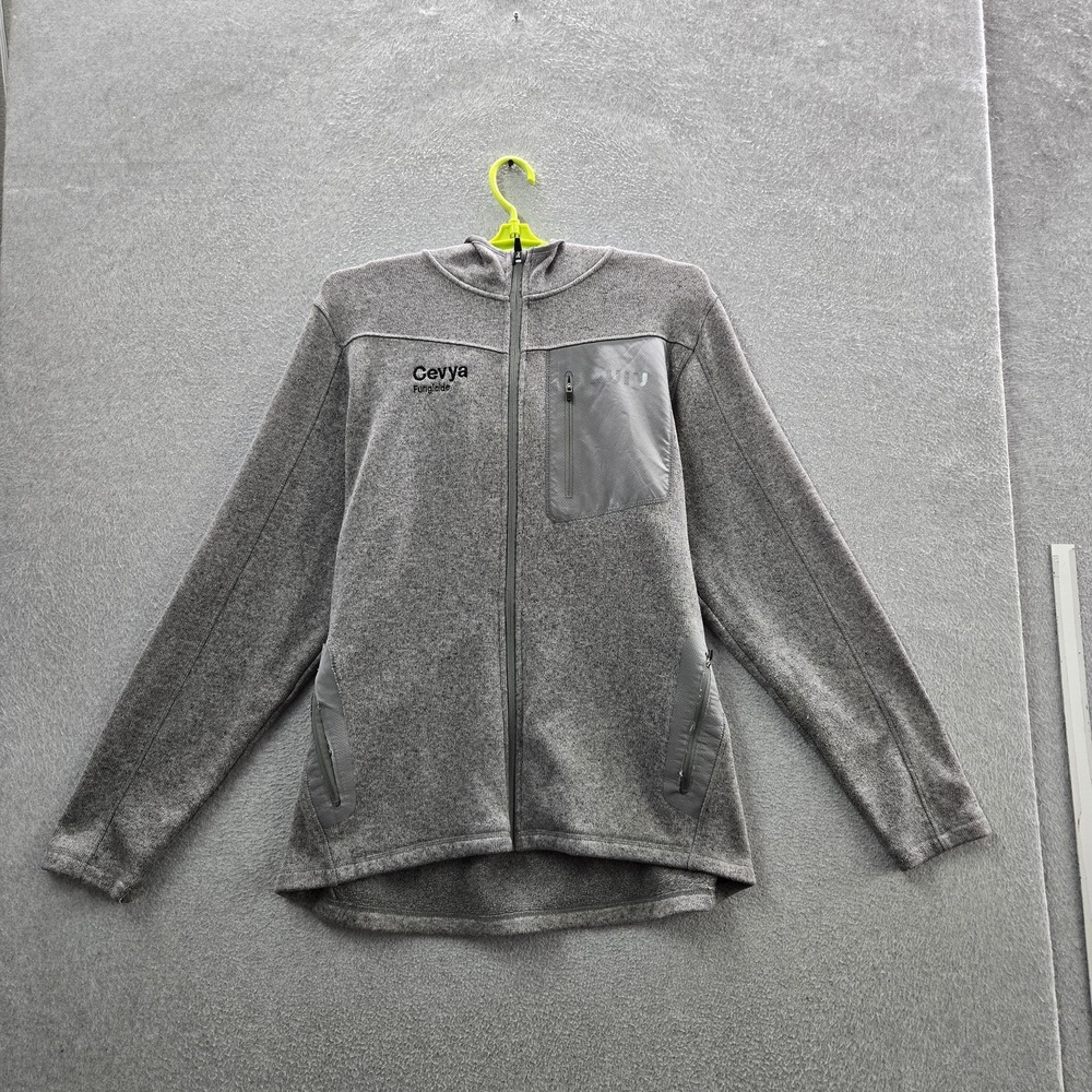 KUIU Men Jacket L Gray Base Camp High Loft Sweater Fleece READ